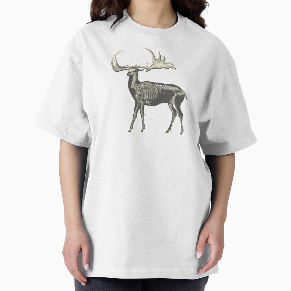 Vintage Elk Skeleton Illustration by bookishneighbor T-Shirts, Hoodie, Sweatshirt | BlankRebels.com (Image 2)