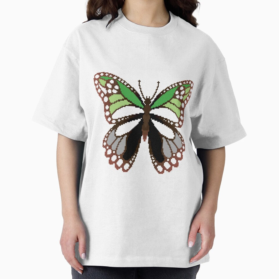 Aromantic Pride Butterfly by MetallicWings15 T-Shirts, Hoodie, Sweatshirt | BlankRebels.com (Image 2)