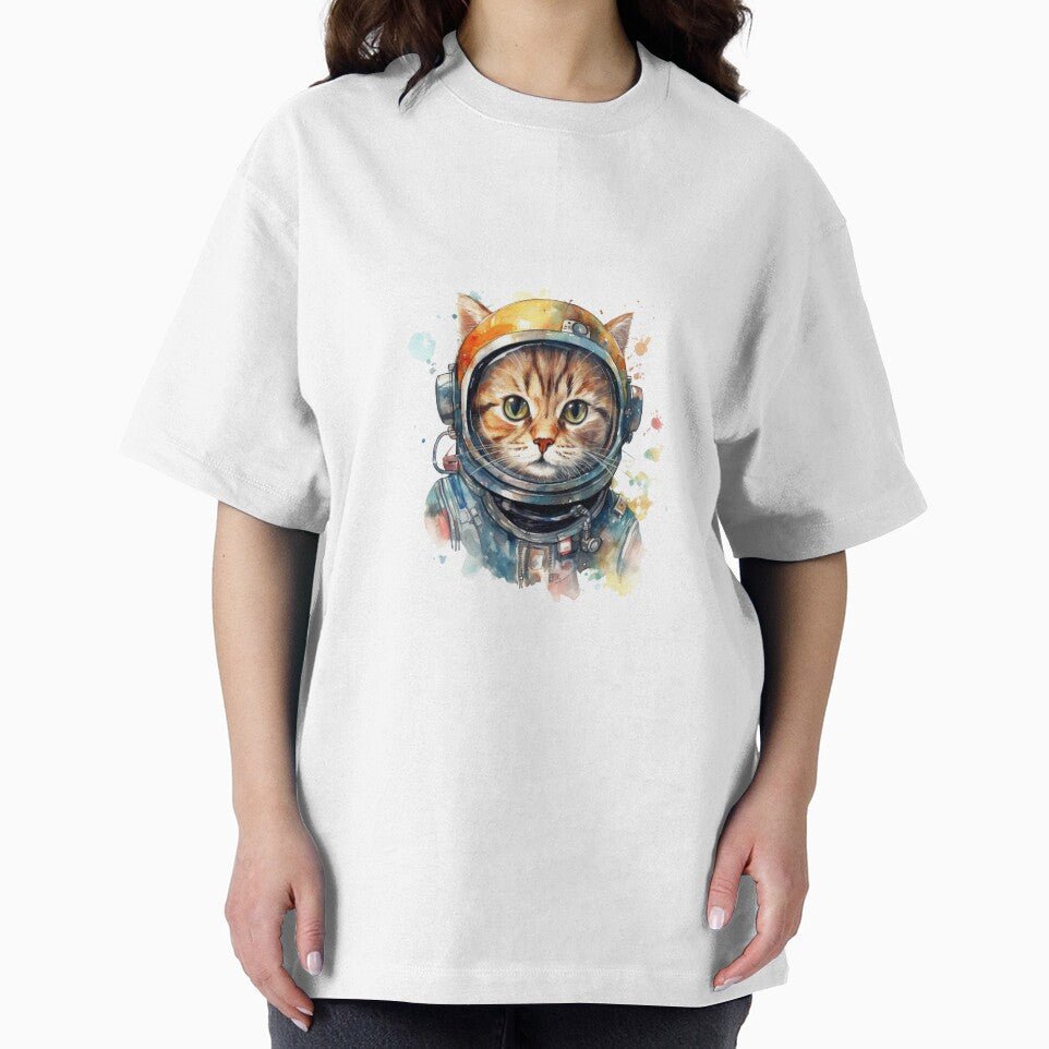 Watercolor Astronaut Cat by LaneyPeaches T-Shirts, Hoodie, Sweatshirt | BlankRebels.com (Image 2)