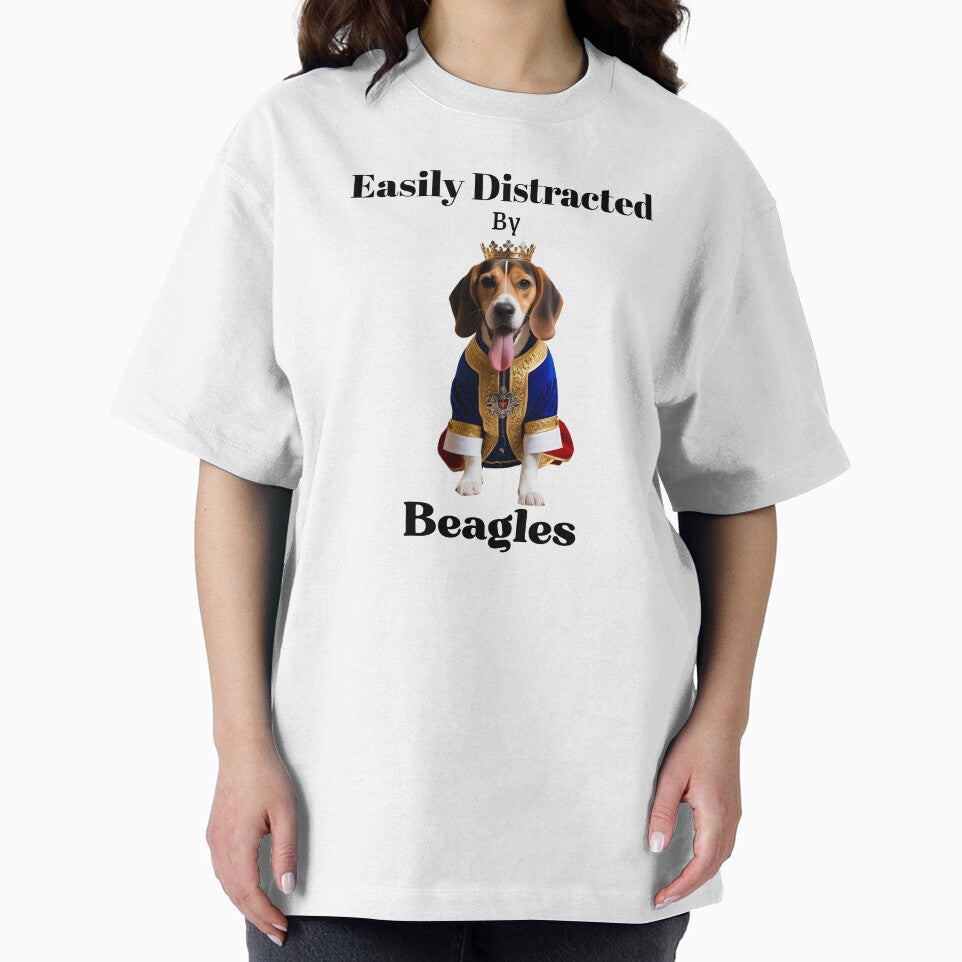 Easily Distracted by Beagles | Maziblu Funny Dog Lover Gift for Tees, Hoodies, Mugs & More by Mazieblu