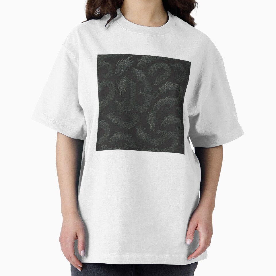 Chrome Dragons: Futuristic Tribal Edge (Y2K Vibe) by SeanOsShirts T-Shirts, Hoodie, Sweatshirt | BlankRebels.com (Image 2)