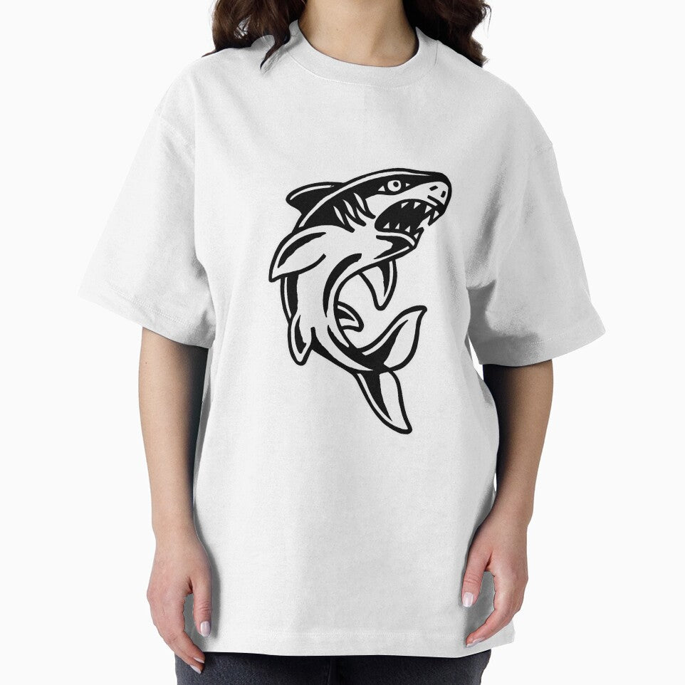 Traditional tattoo style shark by illustratedbylauryn T-Shirts, Hoodie, Sweatshirt | BlankRebels.com (Image 2)