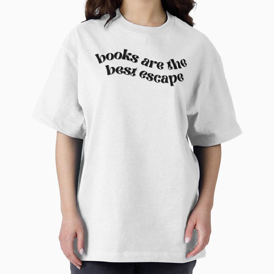 Books Are The Best Escape by hb-official T-Shirts, Hoodie, Sweatshirt | BlankRebels.com (Image 2)
