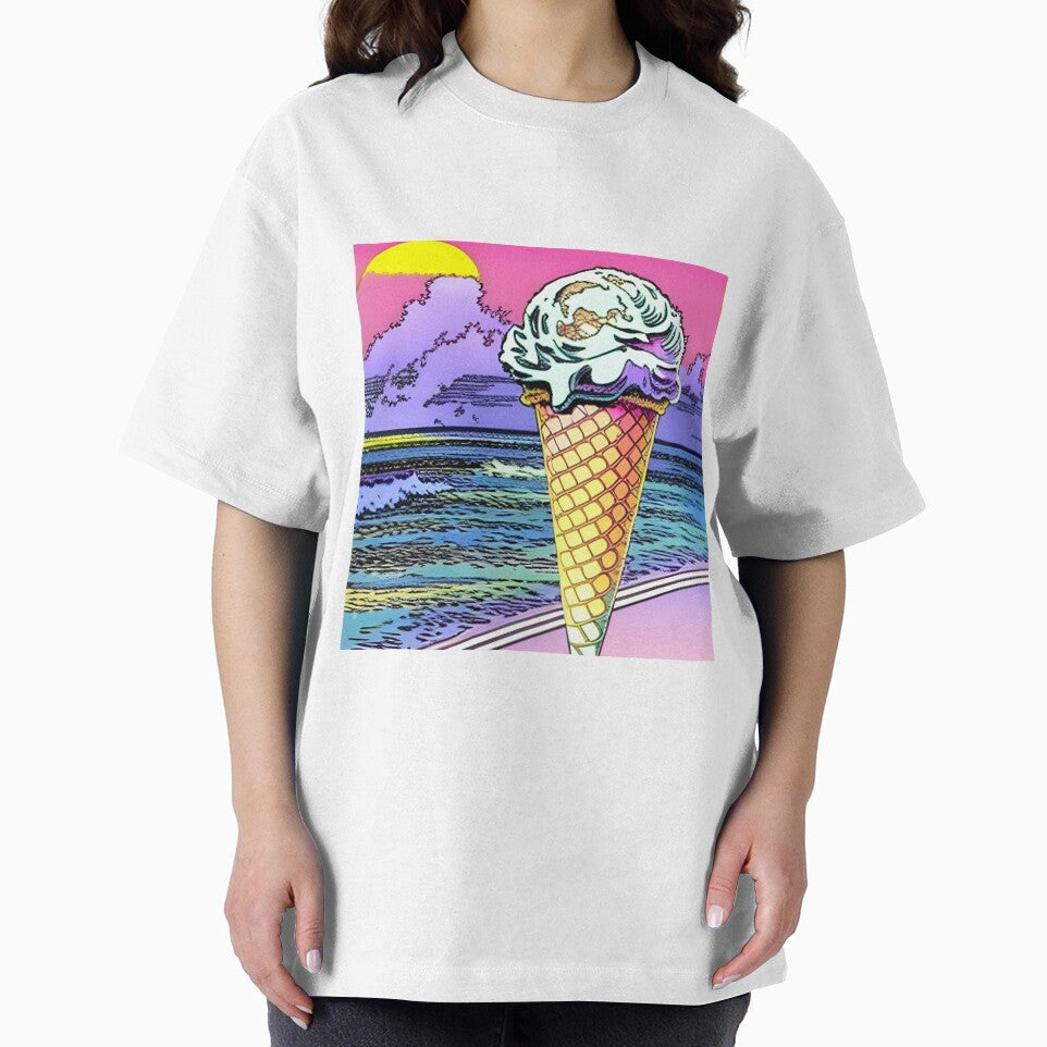 Ice cream cone in retro style art by imagenia T-Shirts, Hoodie, Sweatshirt | BlankRebels.com (Image 2)