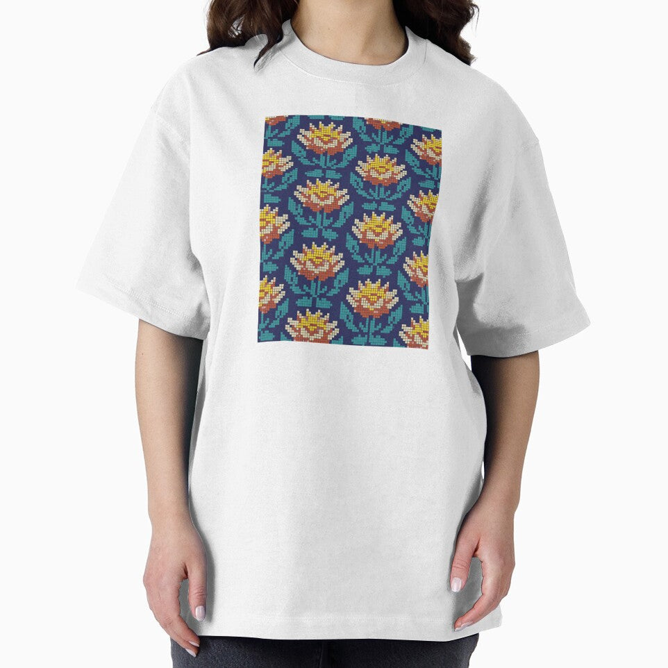 pixel flower pattern by ilomuilo T-Shirts, Hoodie, Sweatshirt | BlankRebels.com (Image 2)