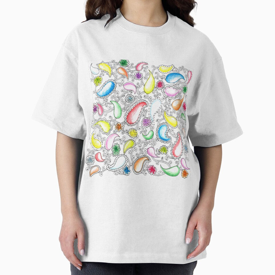 Painted Paisley and Whimsical Flowers by Quidama T-Shirts, Hoodie, Sweatshirt | BlankRebels.com (Image 2)
