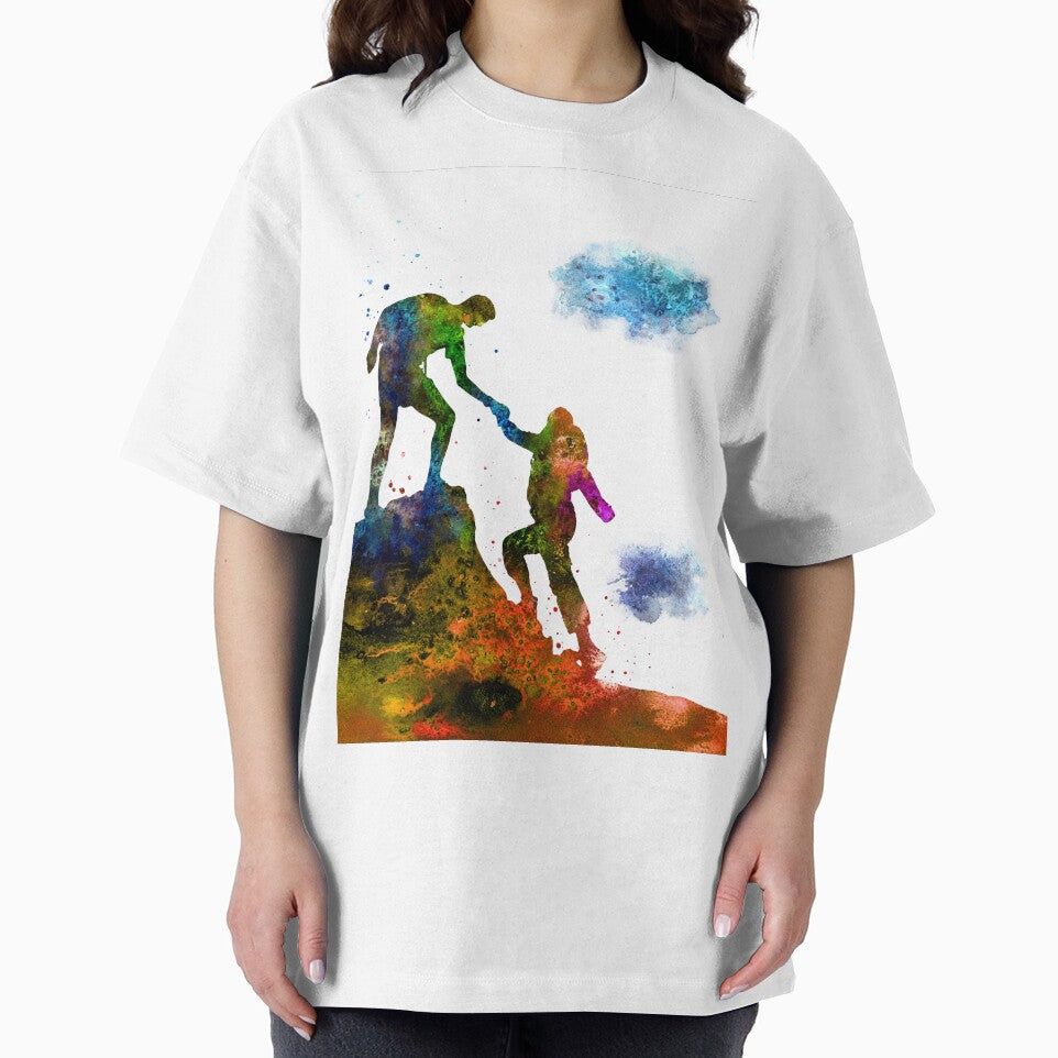 Mountain climbers couple, mountain climbers, watercolor mountain climbers by Rosaliartbook T-Shirts, Hoodie,... (Image 2)