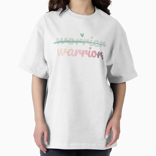 "Be a warrior, not a worrier" Inspirational Quote Pastel Typography by Shery's Studio T-Shirts, Hoodie, Sweatshirt (Image 2)