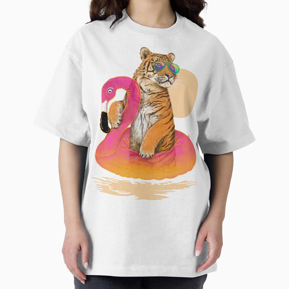 Chillin, Flamingo Tiger by 38Sunsets