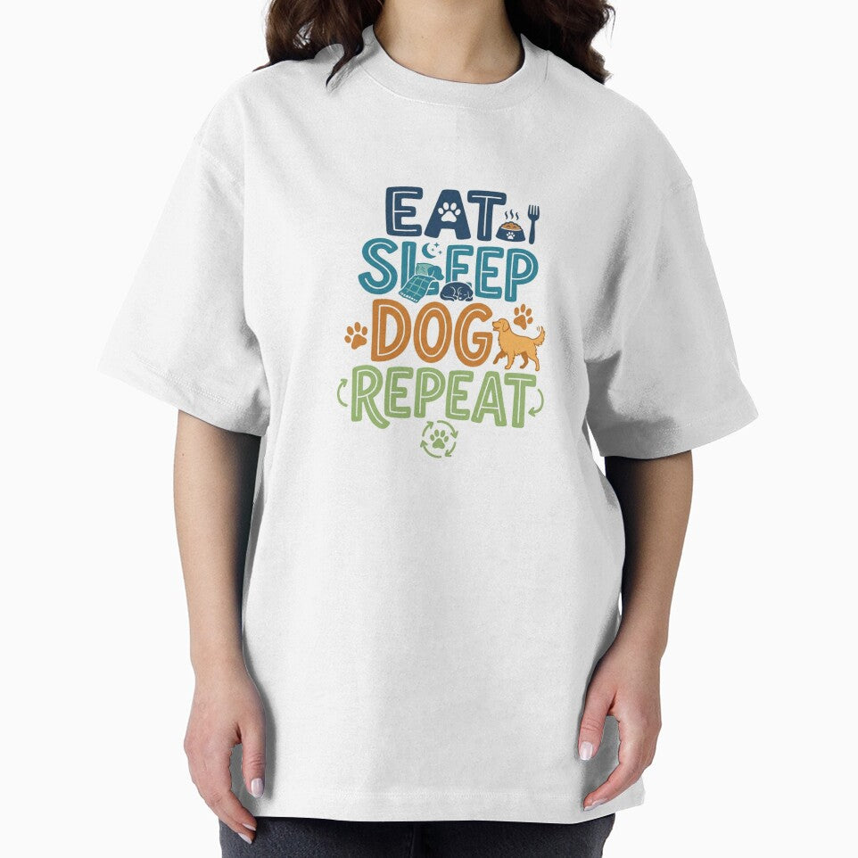 Eat Sleep Dog Repeat Funny Dog Lover by PawfectStickersCo