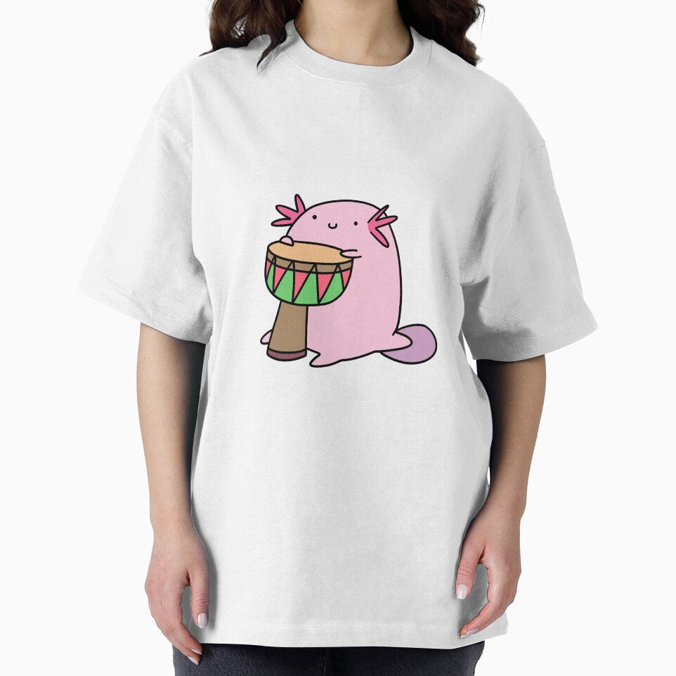 Axolotl Playing the Djembe by SaradaBoru T-Shirts, Hoodie, Sweatshirt | BlankRebels.com (Image 2)