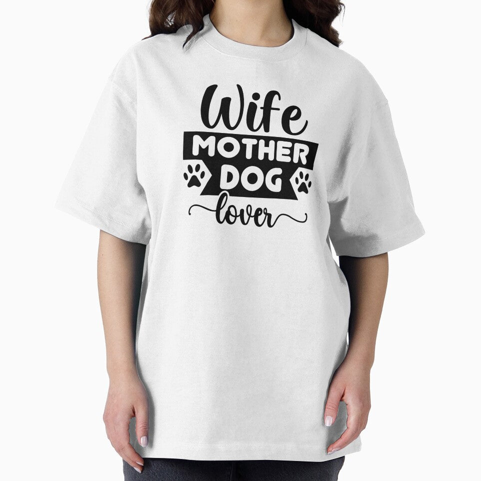 Black, Wife Mother Dog Lover by HiGifts T-Shirts, Hoodie, Sweatshirt | BlankRebels.com (Image 2)