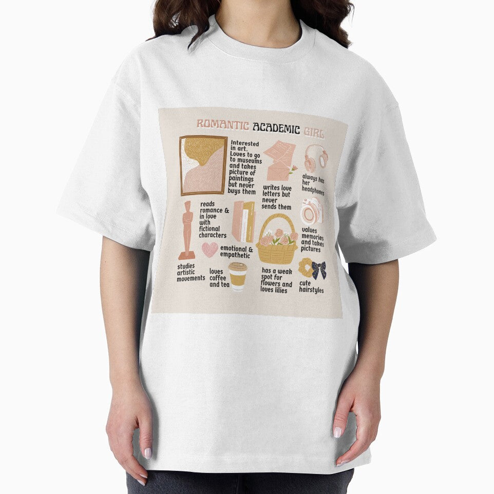 Romantic academic girl - Light background by Athenasgirl T-Shirts, Hoodie, Sweatshirt | BlankRebels.com (Image 2)