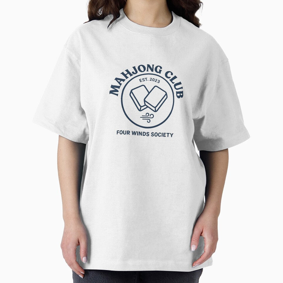 Mahjong Club Minimalist Emblem by postmarkpaw T-Shirts, Hoodie, Sweatshirt | BlankRebels.com (Image 2)