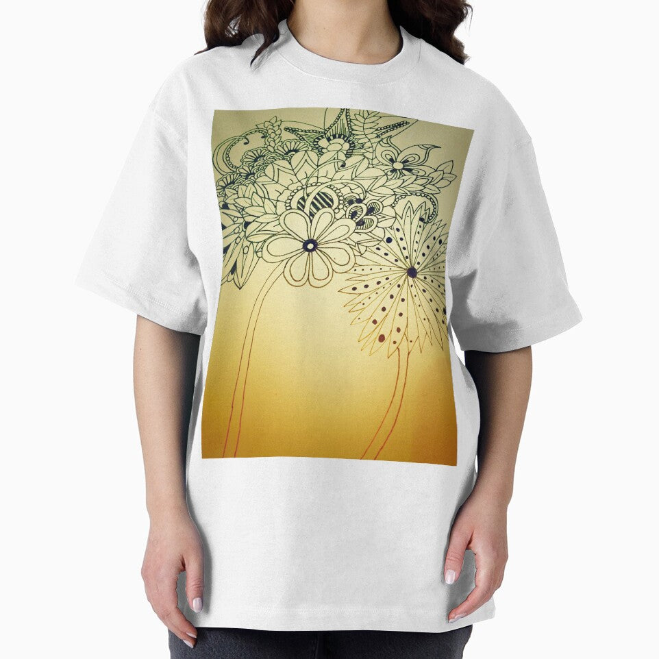 Floral Doodle by RenCamz1 T-Shirts, Hoodie, Sweatshirt | BlankRebels.com (Image 2)