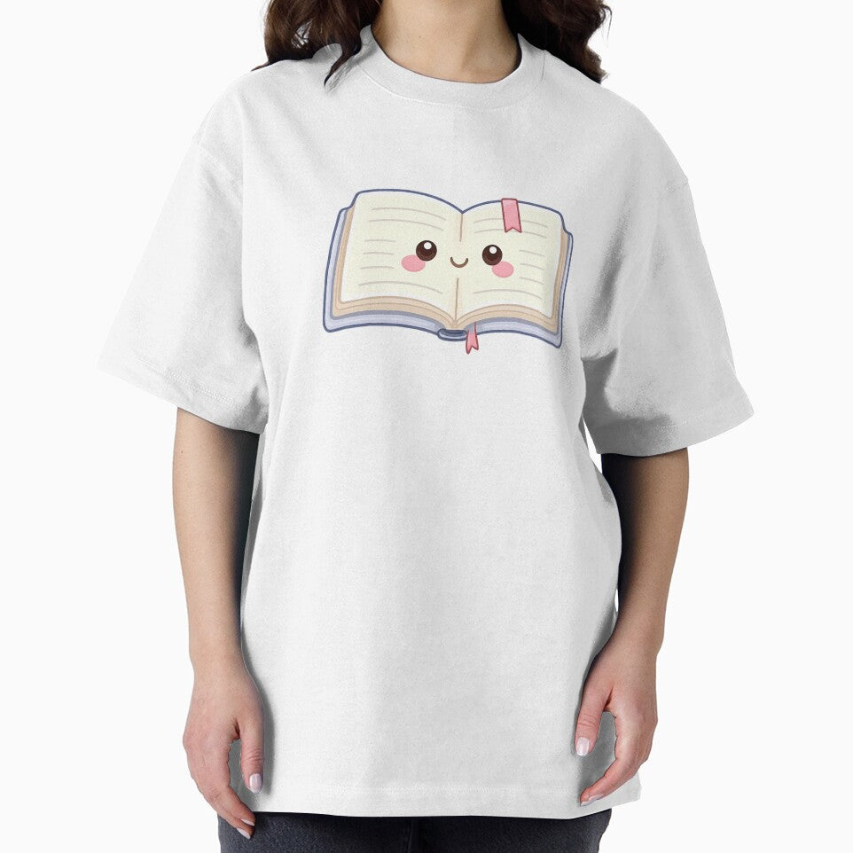 Kawaii Open Book Character Cute Reading Sticker by DesignEG T-Shirts, Hoodie, Sweatshirt | BlankRebels.com (Image 2)