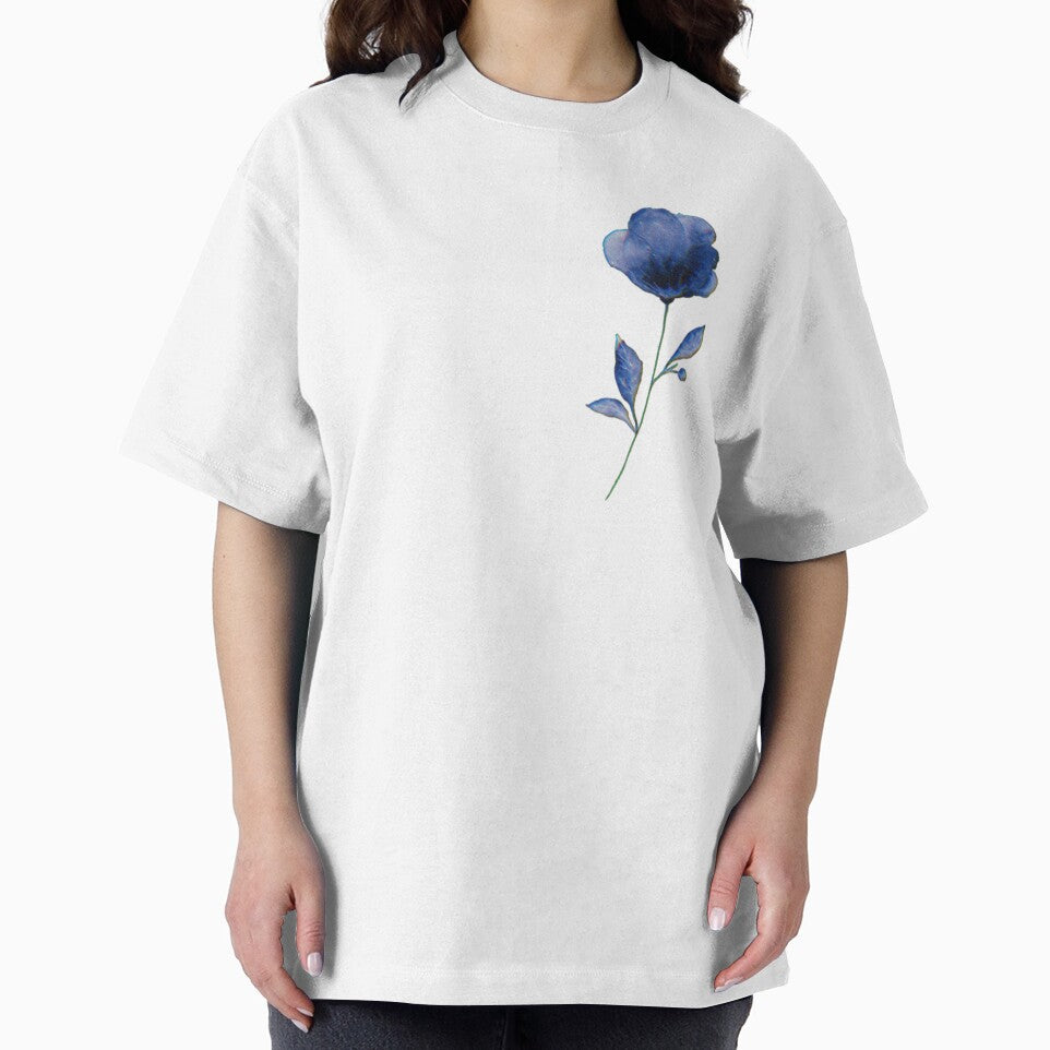 Aesthetic blue flower by Finally Awake T-Shirts, Hoodie, Sweatshirt | BlankRebels.com (Image 2)