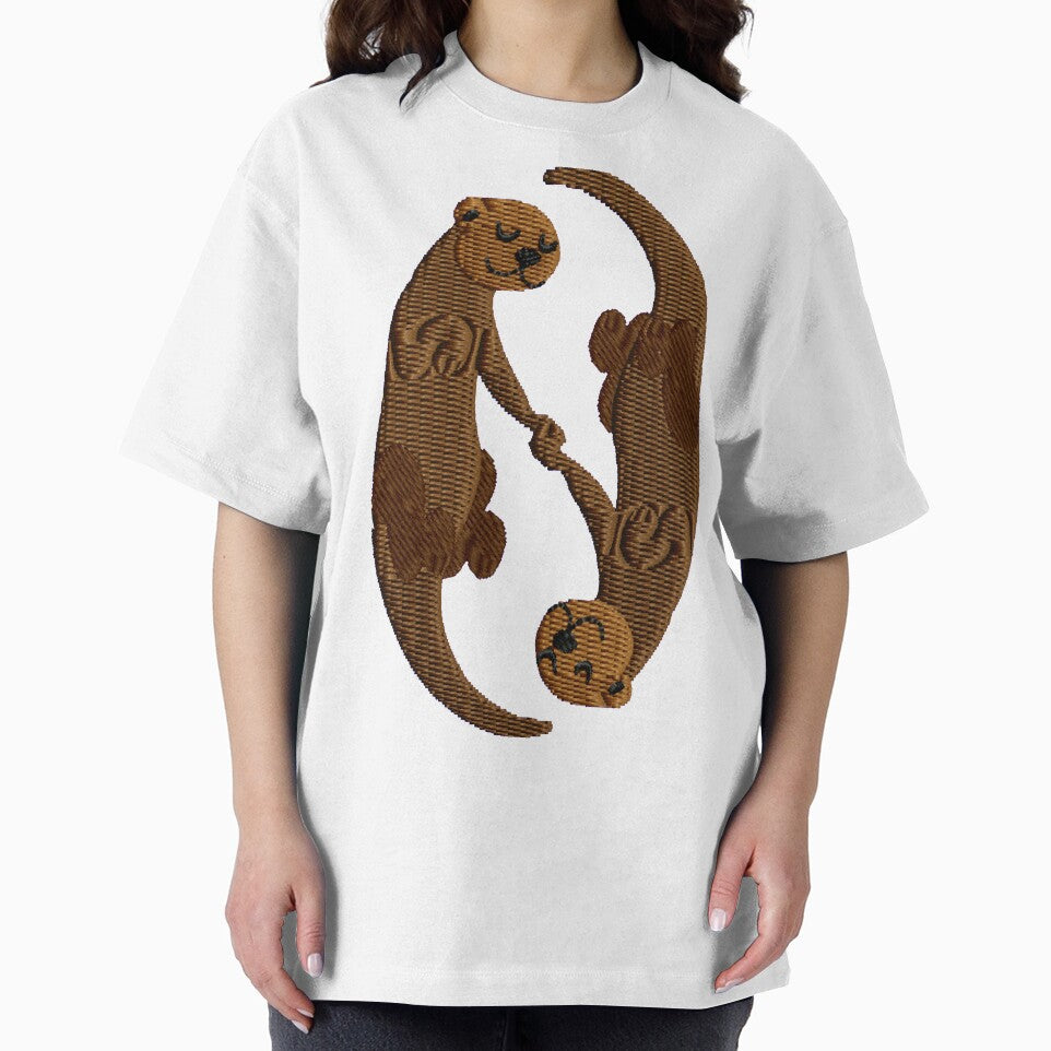Kawaii Sleeping Otters by storiedthreads T-Shirts, Hoodie, Sweatshirt | BlankRebels.com (Image 2)