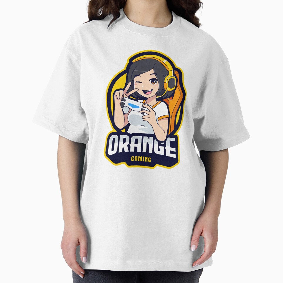 Gamer Girl Orange by Emil1993 T-Shirts, Hoodie, Sweatshirt | BlankRebels.com (Image 2)