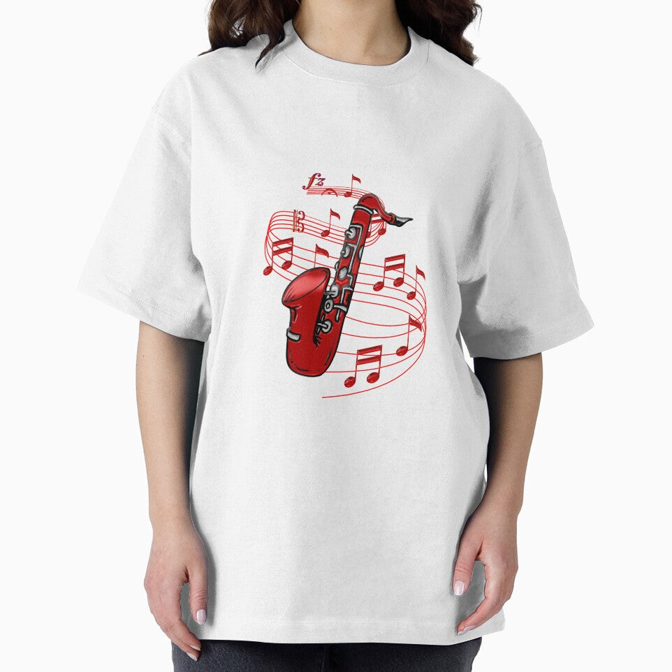 Red Sax Music Notes T-Shirts, Hoodie, Sweatshirt