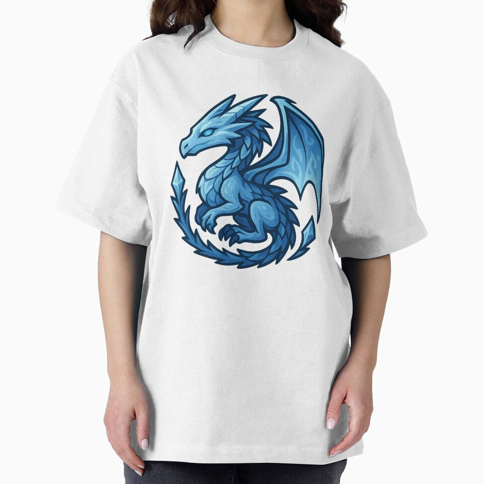Crystal Frost Dragon – Ice Dragon Fantasy Art by EpicDragons- T-Shirts, Hoodie, Sweatshirt | BlankRebels.com (Image 2)