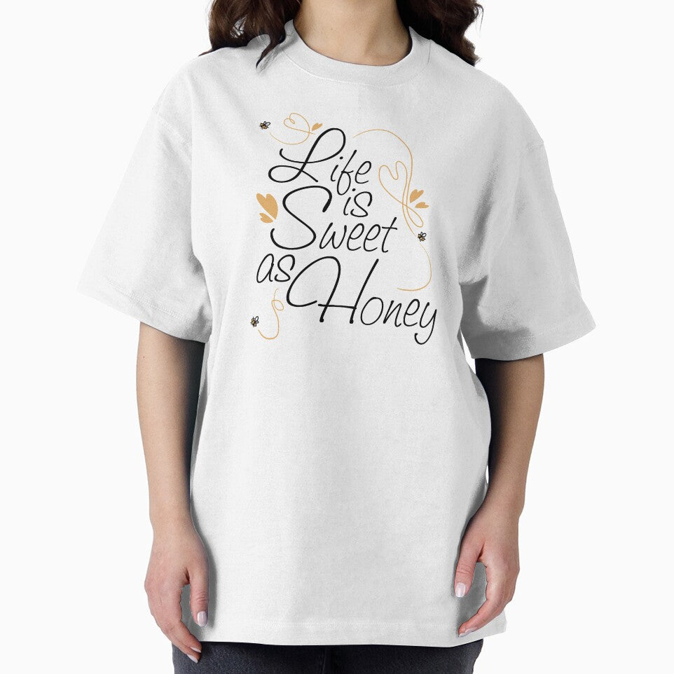 Life is Sweet as Honey Lettering Design by Khotekmei T-Shirts, Hoodie, Sweatshirt | BlankRebels.com (Image 2)
