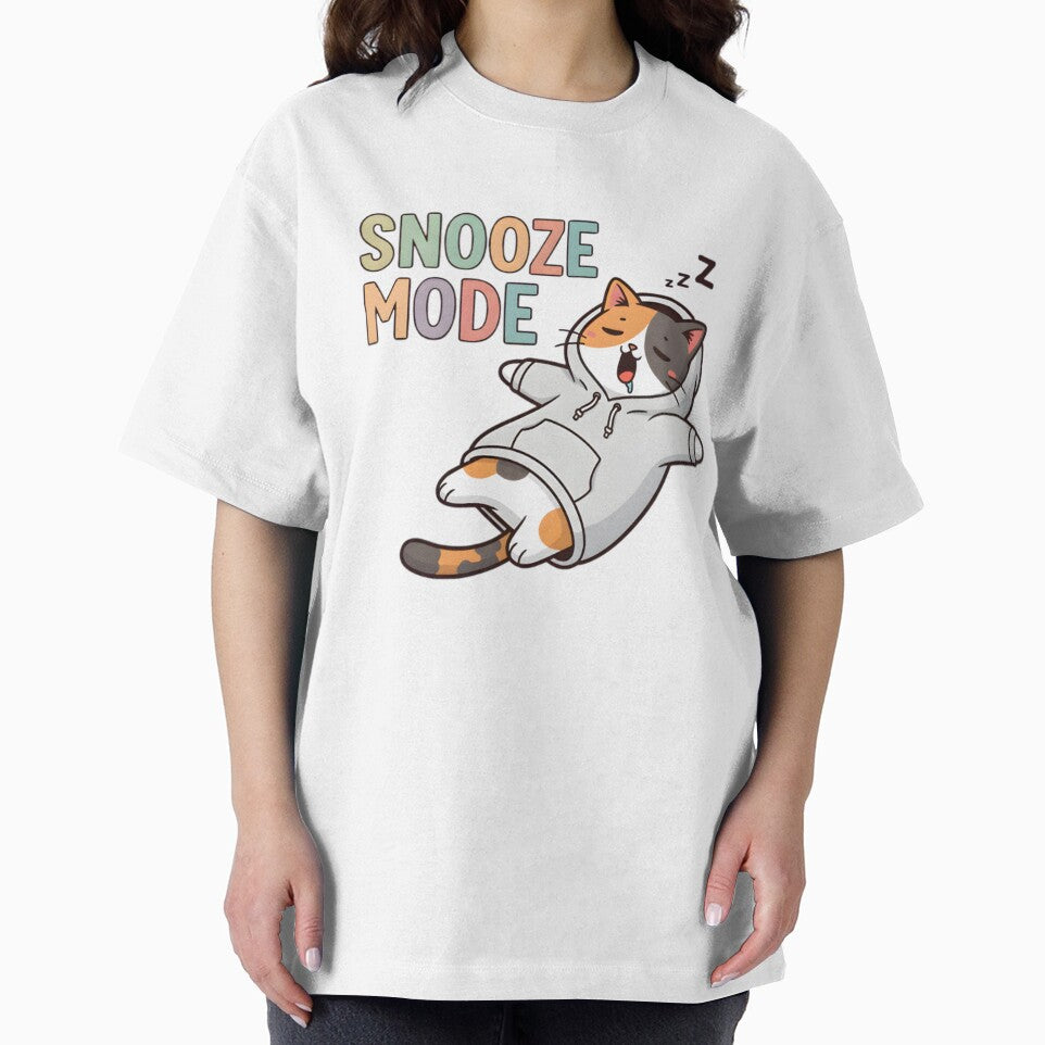 Snooze Mode – Cute Sleepy Cat in Cozy Hoodie by aaljone007