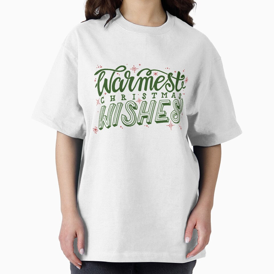Warm Christmas Wishes Lettering - Green by Ruby The Illustrator T-Shirts, Hoodie, Sweatshirt | BlankRebels.com (Image 2)