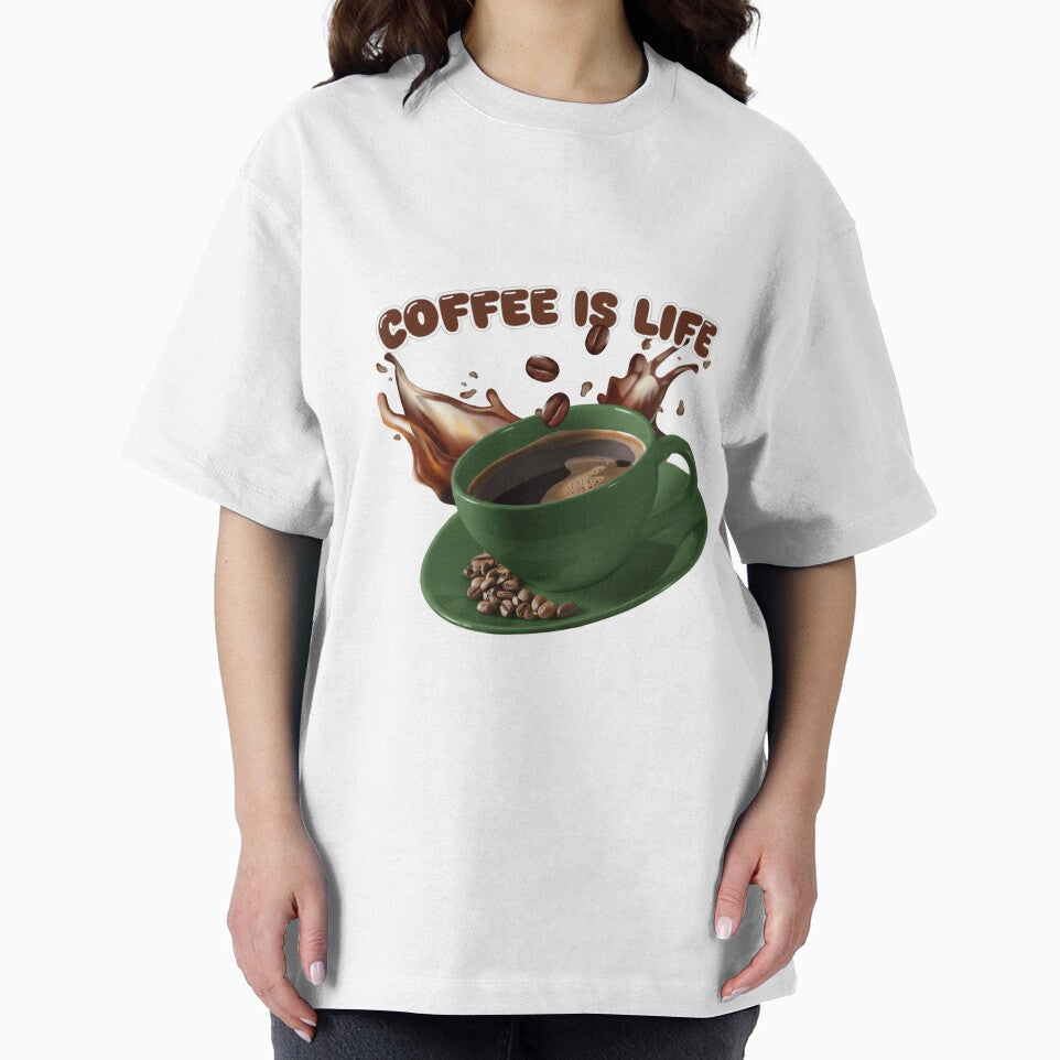 Coffee is Life - Splash Art Design by LittleLoopArt T-Shirts, Hoodie, Sweatshirt | BlankRebels.com (Image 2)