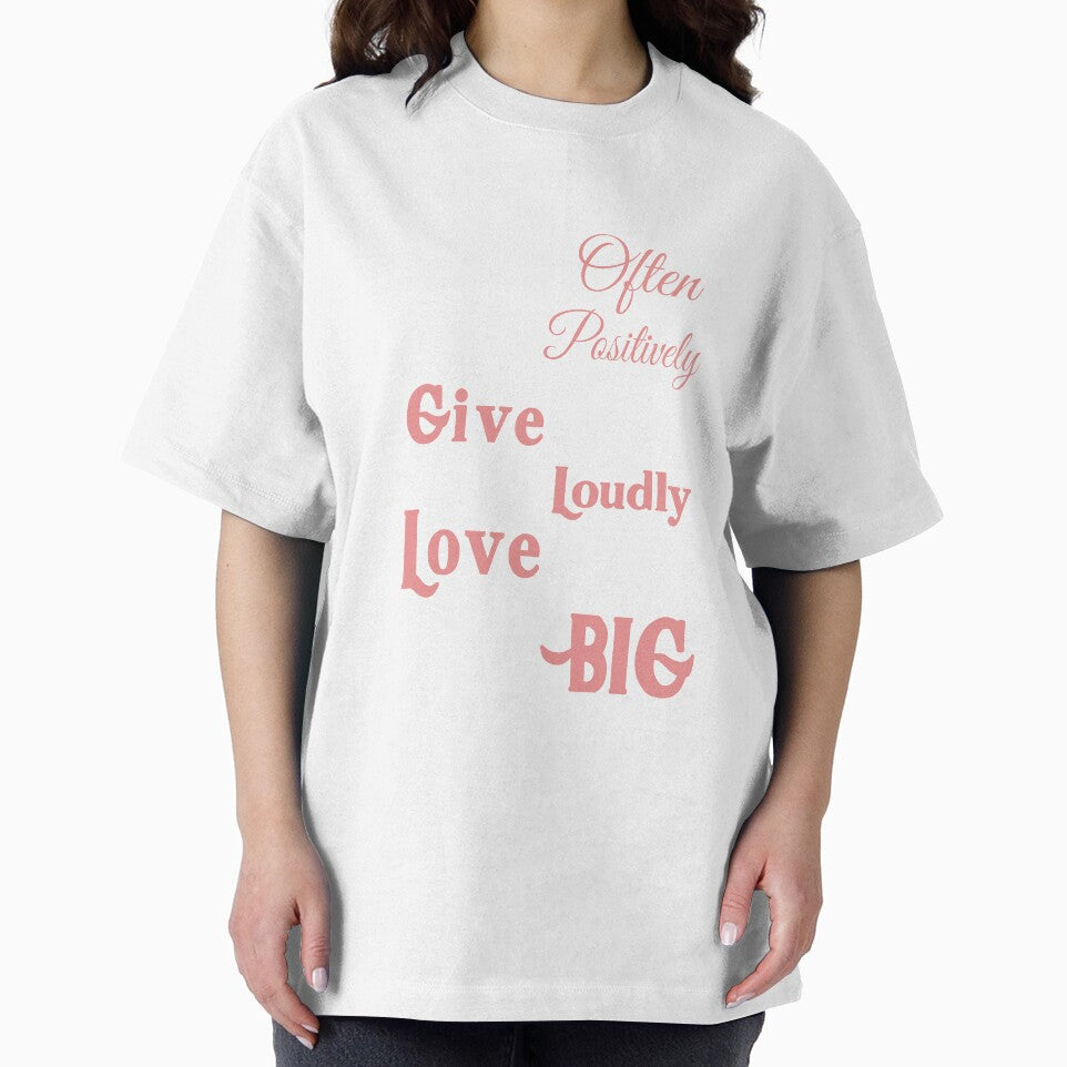 Smile Often Think Positively Dream Big Inspirational Typography Quote Design by creativeideaz T-Shirts, Hoodie,... (Image 2)