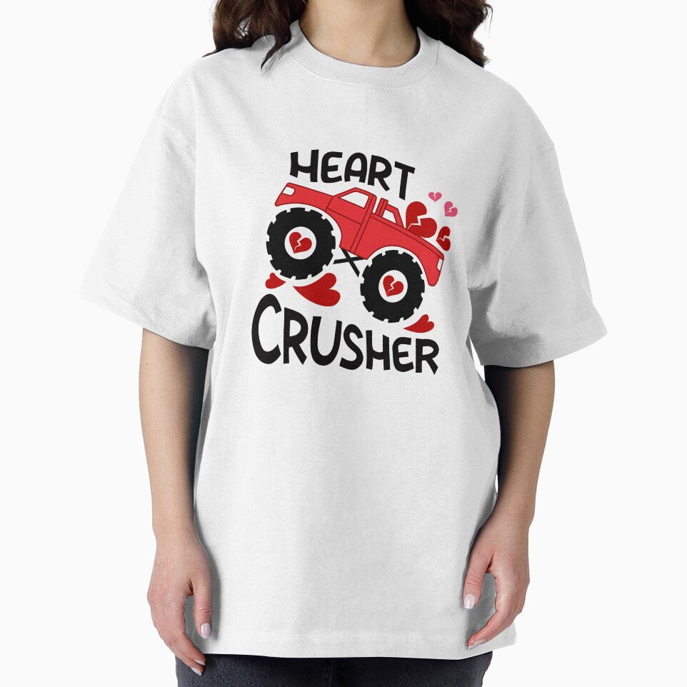 Heart Crusher, Boys Valentine Gift, Funny Kids Valentines, Monster Truck by Cristina Galerina T-Shirts, Hoodie,... (Image 2)