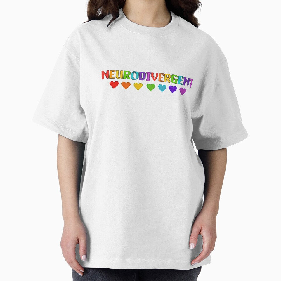 Pixelated Neurodivergent With Hearts by EWAutismLibrary