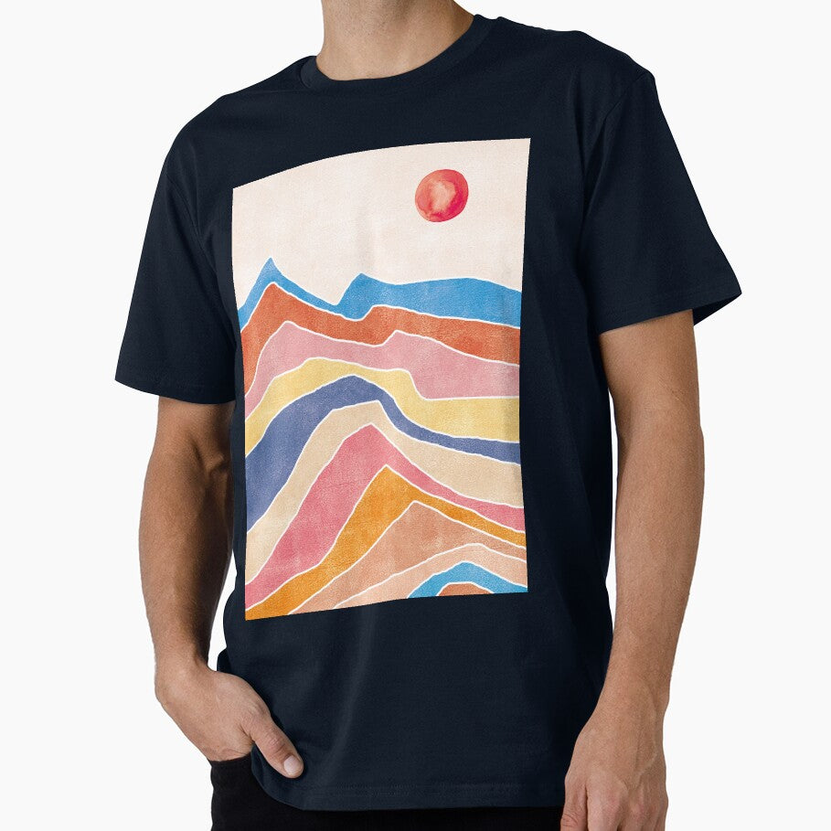 Colorful landscape monotype by Paperlandscape