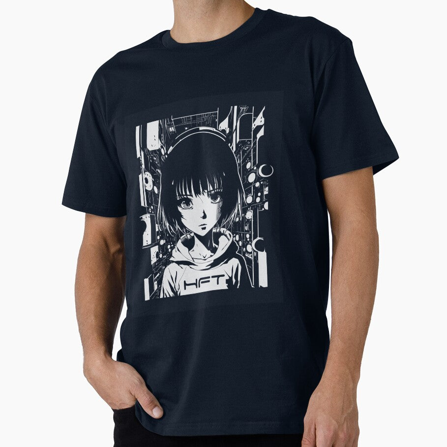 little girl in manga style - hft coin by Gaviani Design Studio T-Shirts, Hoodie, Sweatshirt | BlankRebels.com (Image 1)