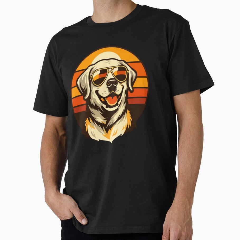 Labrador Dad Retro Badge Emblem by PawPrintCustom T-Shirts, Hoodie, Sweatshirt | BlankRebels.com (Image 1)