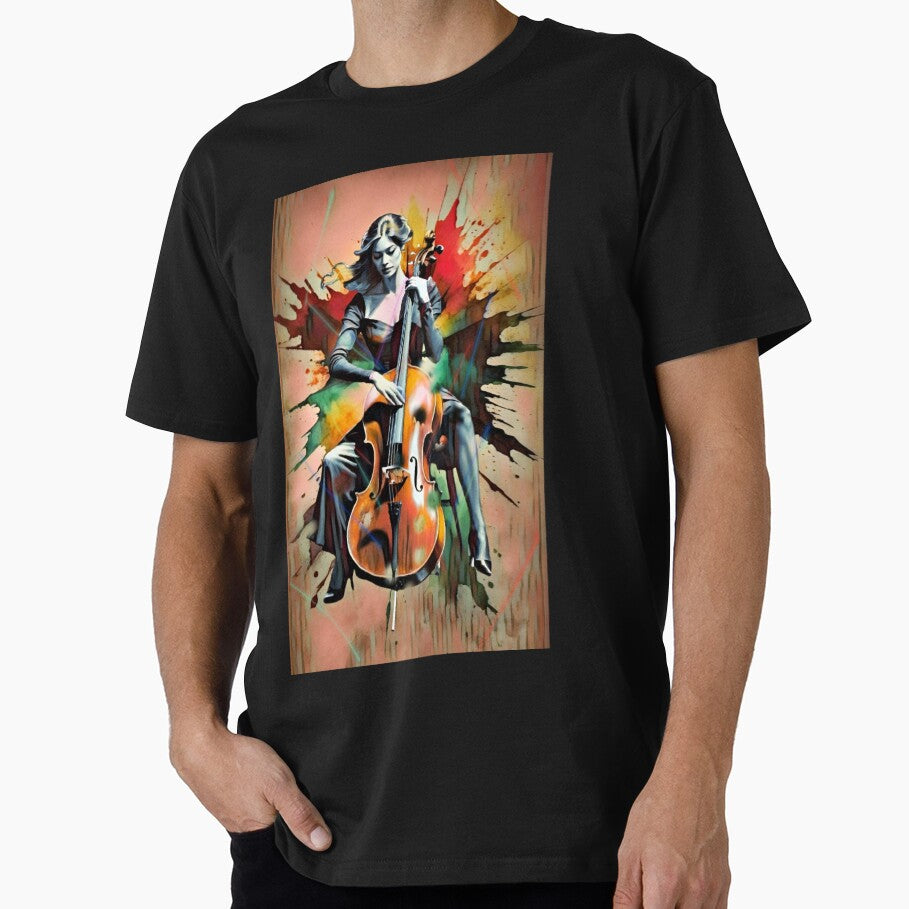 Cello lady by django727 T-Shirts, Hoodie, Sweatshirt | BlankRebels.com (Image 1)