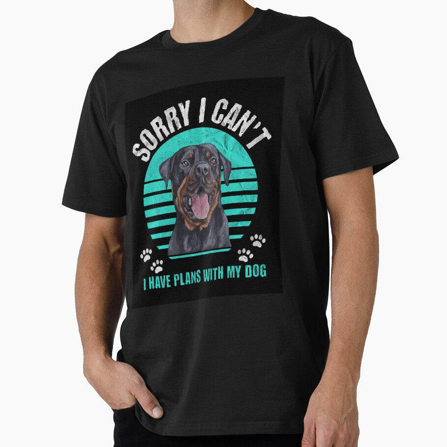 Turquoise Plans with my dog Rottweiler by MidnightsMojo T-Shirts, Hoodie, Sweatshirt | BlankRebels.com (Image 1)