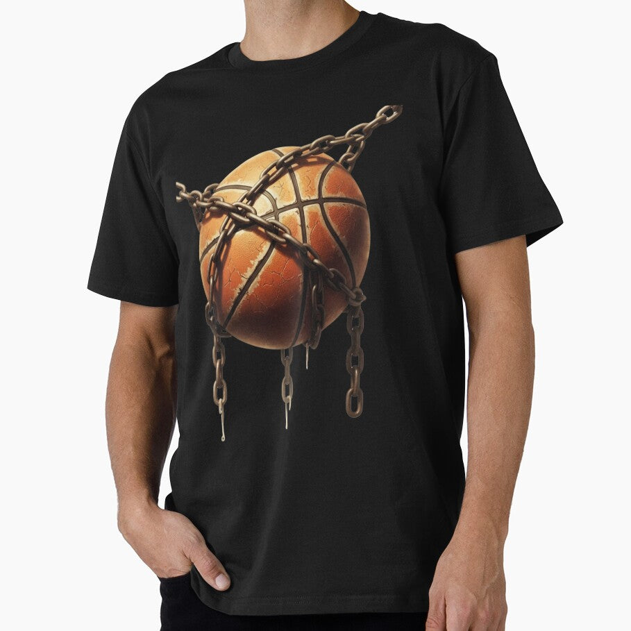 Basketball Chained Art – Dark Street Basketball Design by Dzblack T-Shirts, Hoodie, Sweatshirt | BlankRebels.com (Image 1)