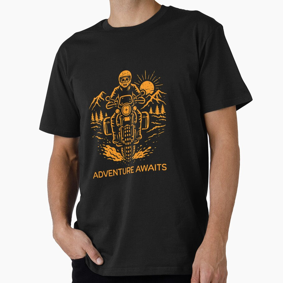 Adventure Motorcycle Through the Mountains by Speeddust T-Shirts, Hoodie, Sweatshirt | BlankRebels.com (Image 1)