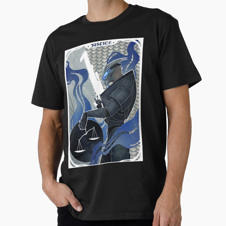 Garrus Vakarian Justice Tarot by SavBakk T-Shirts, Hoodie, Sweatshirt | BlankRebels.com (Image 1)