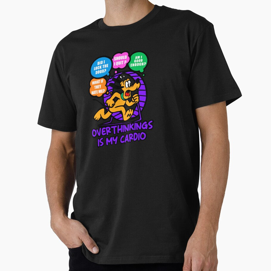 Pluto Overthinking Humor – Anxiety Cardio Design by UnicornDreamers T-Shirts, Hoodie, Sweatshirt | BlankRebels.com (Image 1)