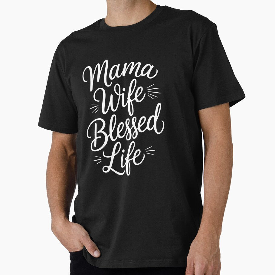 Mama Wife Blessed Life Mom Mother's Day by Morphologiona T-Shirts, Hoodie, Sweatshirt | BlankRebels.com (Image 1)