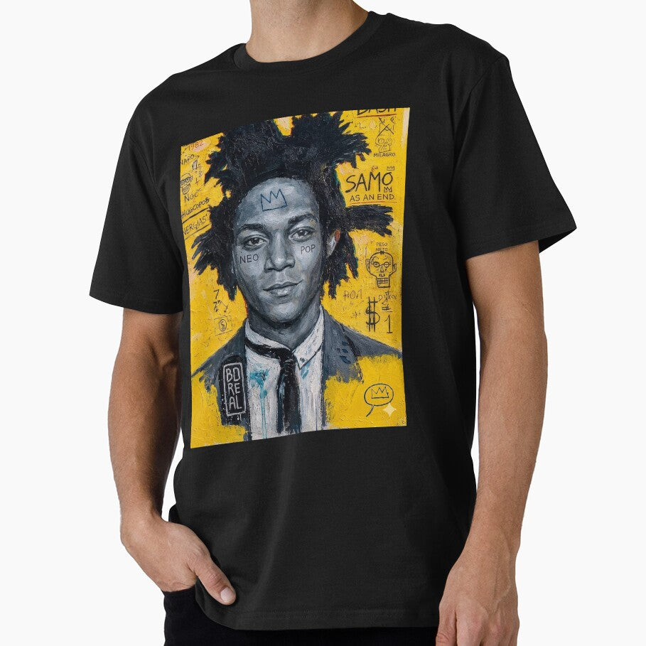 bash 2 , a portrait of Jean Michel Basquiat by Boreal Apparel