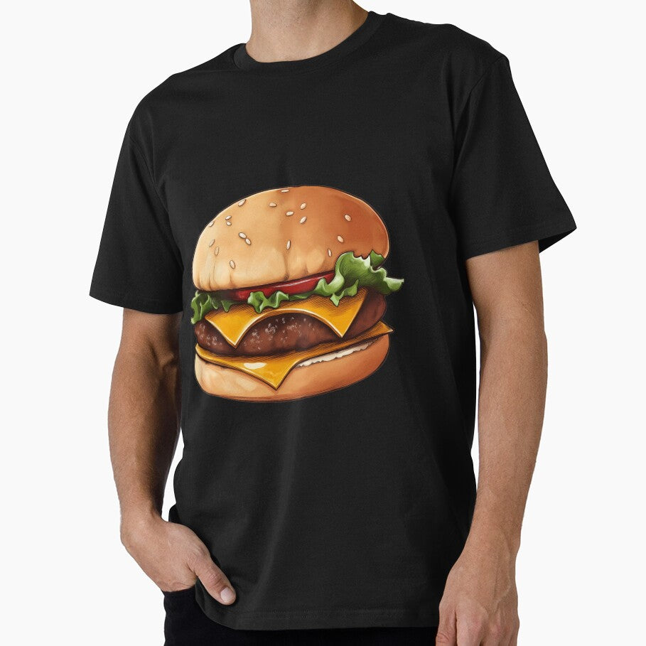 Juicy Delight Cheeseburger Bliss by GinngerB T-Shirts, Hoodie, Sweatshirt | BlankRebels.com (Image 1)