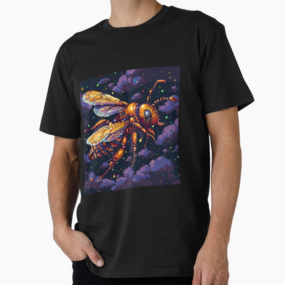 Cosmic Bee Pixel Art T-Shirts, Hoodie, Sweatshirt