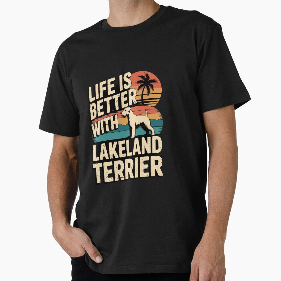 Life Better Lakeland Terrier Vintage Dog Mom Dad by NailMolisa T-Shirts, Hoodie, Sweatshirt | BlankRebels.com (Image 1)