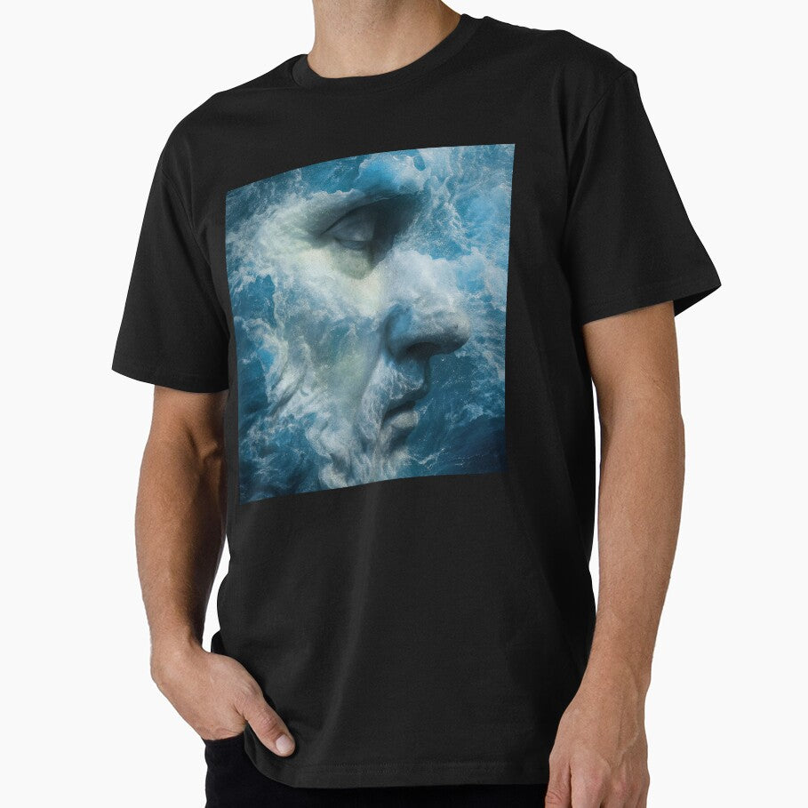 Deep Ocean Waves Face – Surreal Water Portrait by Ocean's ⭐⭐⭐⭐⭐ T-Shirts, Hoodie, Sweatshirt | BlankRebels.com (Image 1)