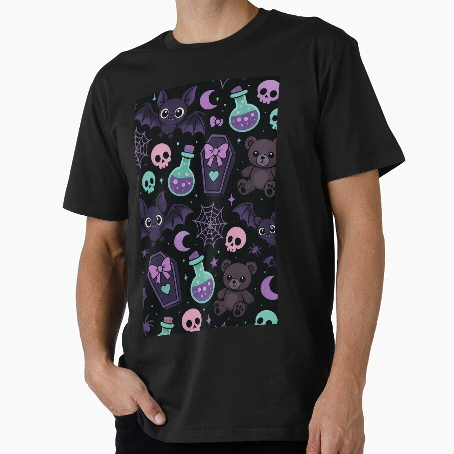 Kawaii Pastel Goth Bears and Bats by DarkDesiresAU T-Shirts, Hoodie, Sweatshirt | BlankRebels.com (Image 1)