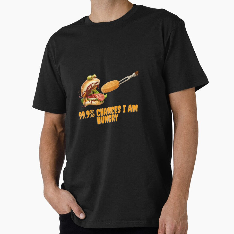 99.9% chances I am hungry monster burger by utile style T-Shirts, Hoodie, Sweatshirt | BlankRebels.com (Image 1)