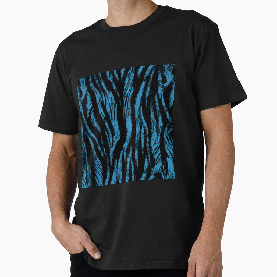 Grunge Blue Zebra Pattern by SamJanner